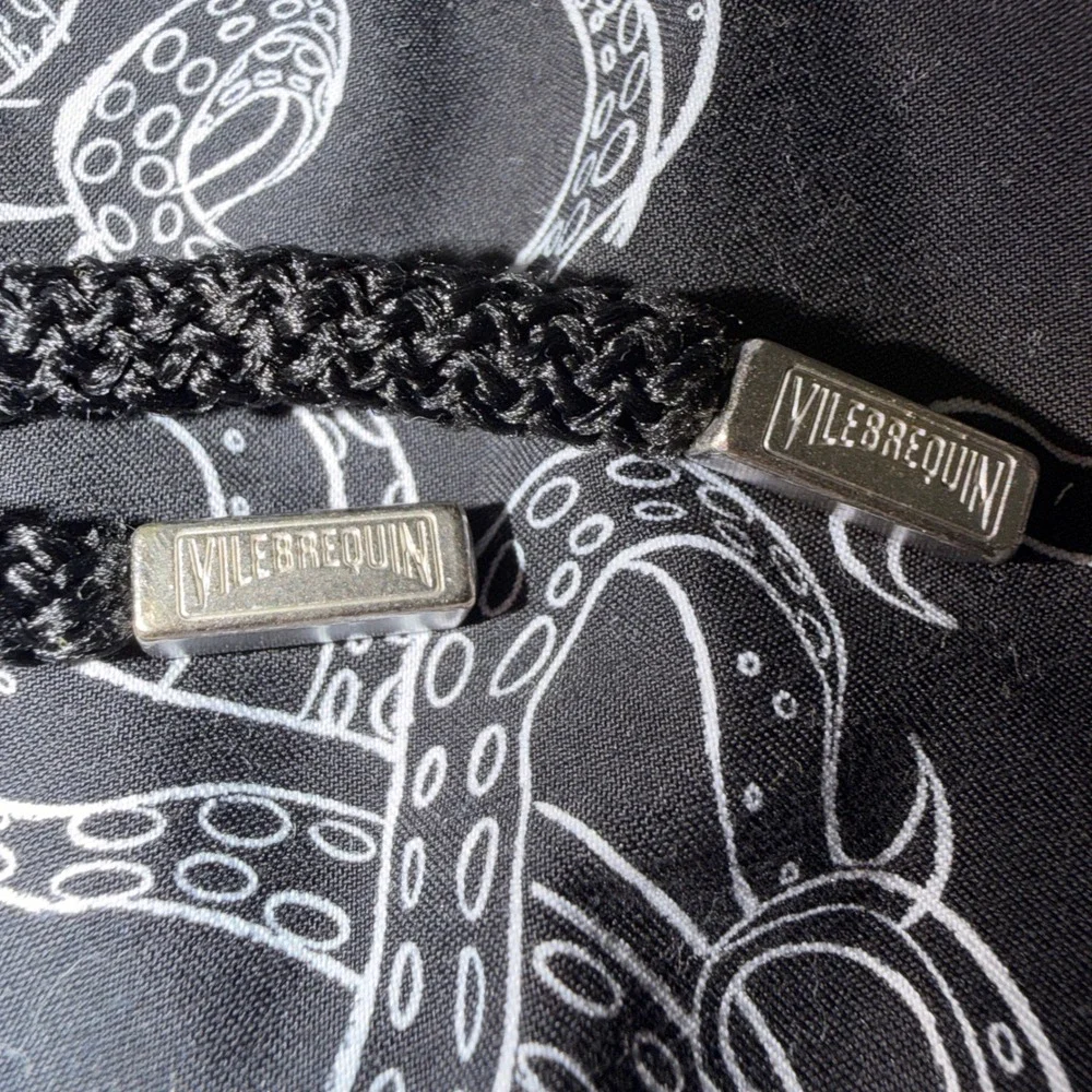 Vilebrequin Moorea Swim Trunks Mens XXL Black White Octopus Poulpes Short Luxury